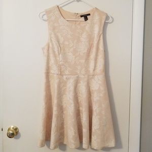 Beige rose dress
